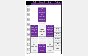 Planning MINI BASKET St Jean le Vieux 2024/2025